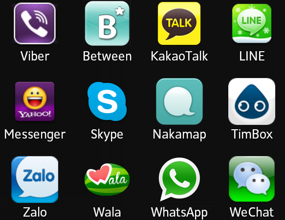 Mobile messaging apps - Ứng dụng chát trên di động